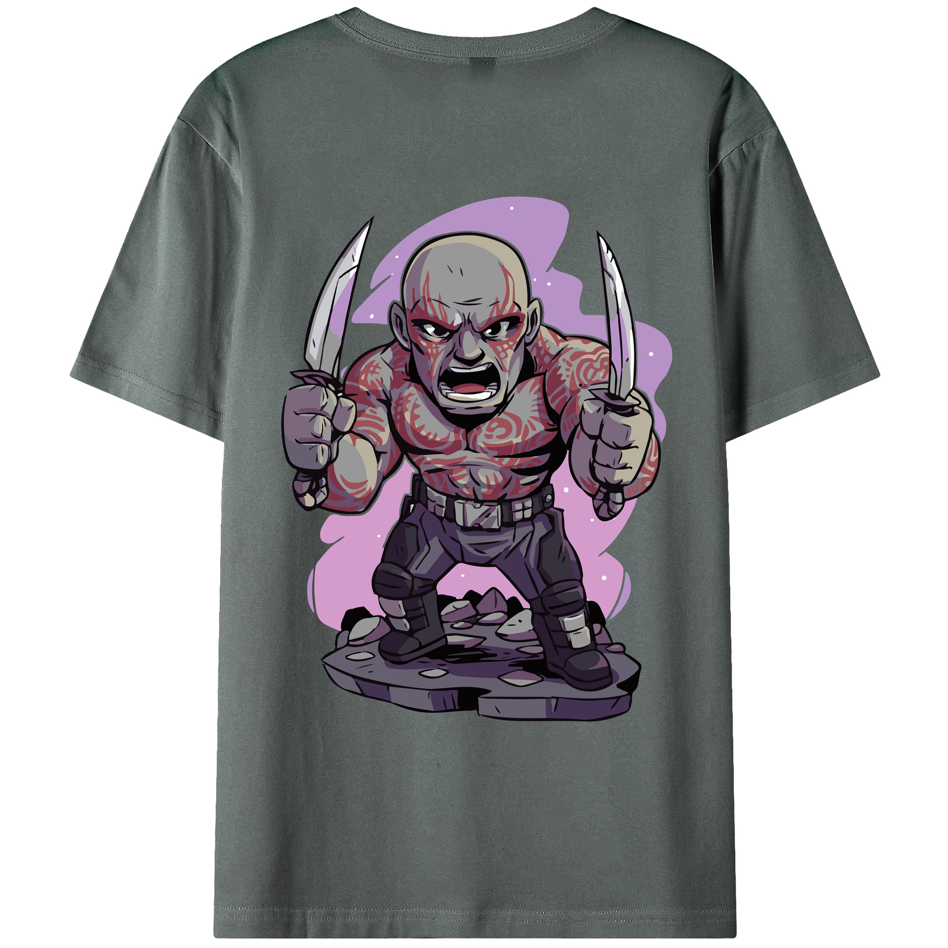 （画像用） アベンジャーズ The Avengers 綿100％ メンズ半袖Tシャツ（バックプリント） 通気性